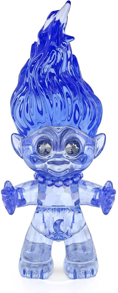Swarovski beeldje Good Luck Trolls Blauw 5682655 | gelukssymbool trol decoratie kristal figuur, stijlvolle sprankelende charme