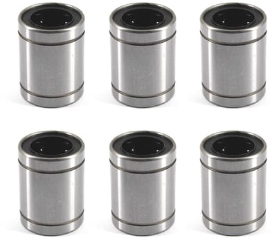 Linear Ball Bearings 16x28x37mm - Carbon Stalen Lagers voor 3D Printers en CNC Machines (6 Stuks)