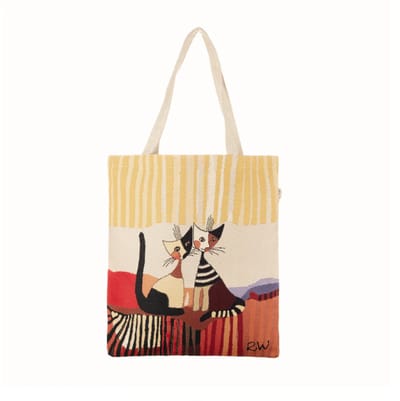 Boodschappentas - Luxe gobelinstof - Flat bag - Rosina Cat Cappia - Rosina Wachtmeister