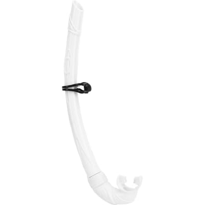 Duiksnorkel PVC Easy Breath Snorkel Duiksnorkelbuis met comfortabel mondstuk gratis wit
