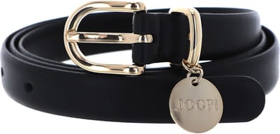 JOOP! Leren Riem 2,0 CM Women's Belt With Pendant W105 Black Zwart