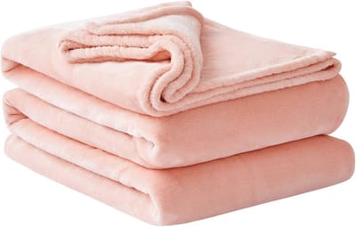 Fleece Deken - Zachte Plaid - Gezelligheid Thuis - Extra Warm - 220 x 240 cm - Roze