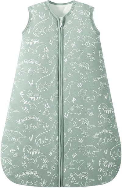 Unyqoos® Comfortabele katoenen winterslaapzak voor baby's met dinosaurusdesign 0-6 maanden