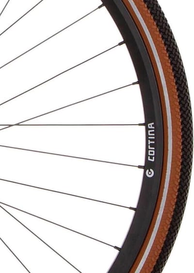 Fiets Buitenband Cortina btb Canberra 28 x 1.75 zw/caramel refl