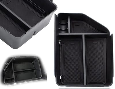 Dailygoods- Opbergbox voor Middenconsole - Organizer - Tray - Compatibel met Kia EV6 - Hoogwaardig ABS - Perfecte Pasvorm - Opbergdoos