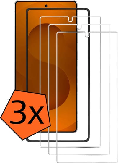 Screenprotector - 3 Stuks - Geschikt voor Samsung Galaxy S25 Ultra - Met Installatie Frame - Gehard Glas - Beschermglas - Tempered Glass - Screen Protector