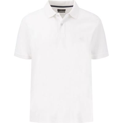 Fynch-Hatton Polo Interlock Uni Color Cotton Wit / male