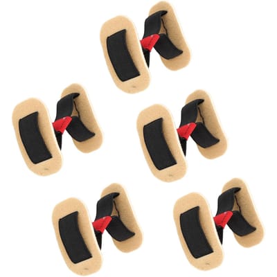 5 STuks Grote Teen Elastische Band Hallux Valgus Corrector Voet Teen Training black