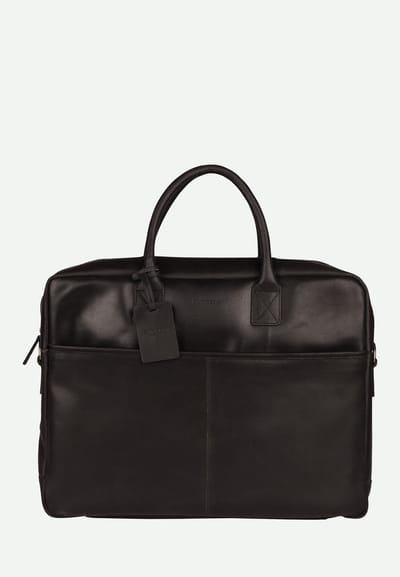 Burkely Fundamentals Vintage Max Worker 17" - Laptoptas - Volwassenen - Zwart
