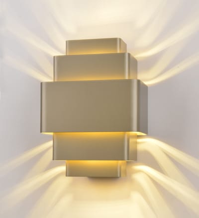 Wandlamp gelaagd Champagne 22 cm hoog - 3 x G9 LED