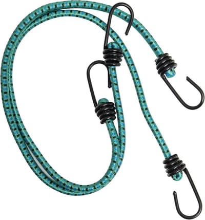Spankabels met Haken - Spanbanden Bevestigingskabels - Vastzetten van Objecten - Scheurbestendig Polypropyleen - 80 cm x 10 mm - Zwart