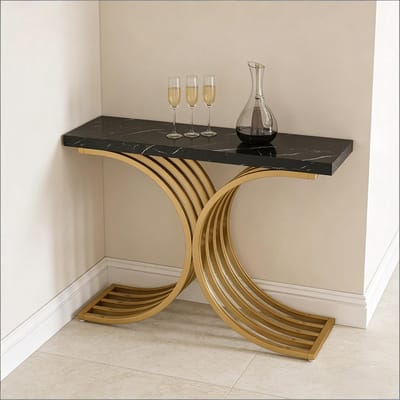 FloraGrace Consoletafel - Drie Open Niveaus Met Vakverdeling - Voor Hal En Woonkamer - MDF - 150 x 35 x 85 cm - Bruin