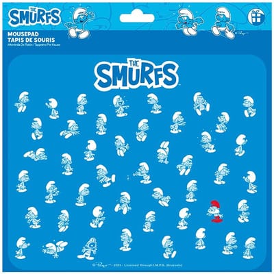 De smurfen - Muismat - Het smurfenvolkje - 23,5x20 cm - The Smurfs