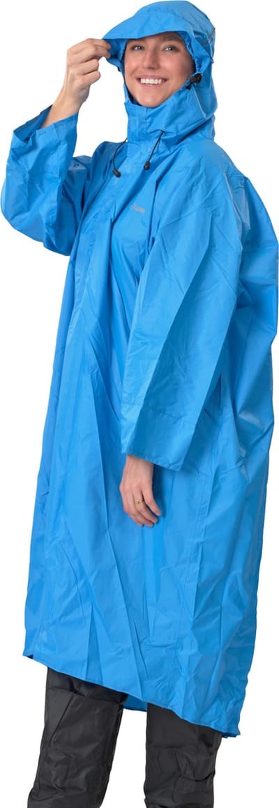 LOWLAND OUTDOOR Wandelponcho - 100% waterdicht (10.000mm) - ademend (8.000g/M²) PFAS vrij! Large