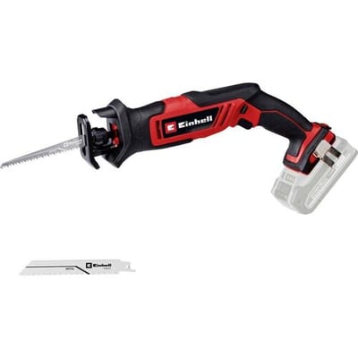 Einhell Accu Reciprozaag TE-AP 18/13 Li Solo - Power X-Change - 18 V/Li-ion - 0-3.000 t/min - Slaghoogte: 13 mm - Max. Zaagdiepte (hout/kunststof/metaal): 50/10/4 mm - Incl. 1x zaagblad voor hout en metaal - Excl. accu en lader