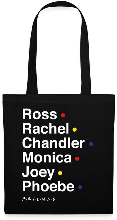 Friends Characters Names Tas Van Stof Schoudertas