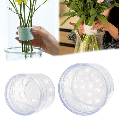 Set van 2 Spiral Ikebana Bloem Stemhouders voor DIY Boeketten en Bloemarrangementen, Perfect Cadeau voor Bloemenliefhebbers
