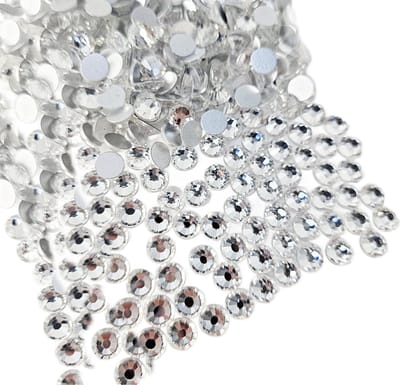 BamBella® - SS10 - Wit Doorzichtig - Plak strass Steentjes - 1440 stuks - strass stenen glitters nail art kleding versieren
