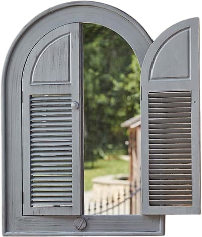 Smart Garden Products Spiegel Louvre - 70 x 50 cm - Binnen en buiten - Leisteengrijs