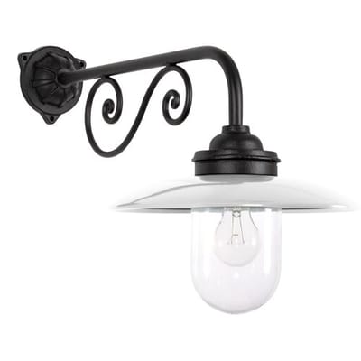 KS Verlichting Ardennes Stallamp Zwart/Krijtwit
