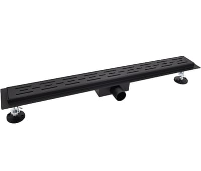 LINEA UNO - Alfa 70x7cm - Mat zwart - Douchegoot - - 991247