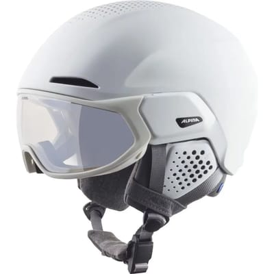 Alpina Alto V Skihelm Met Vizier | White Matt | Varioflex S1-S2 | Maat: 55 - 59 cm