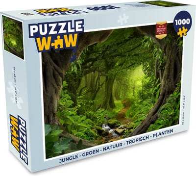 Puzzel Jungle - Groen - Natuur - Tropisch - Planten - Legpuzzel - Puzzel 1000 stukjes volwassenen