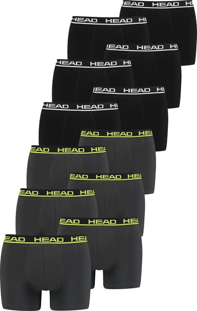 BOXERS Set van 12 stuks Head Basic Boxerbroek voor heren, shorts, ondergoed, ondergoed