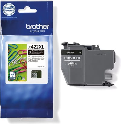 Inktcartridge brother lc-422xlbk zwart | 1 stuk | 5 stuks