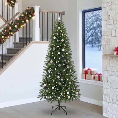 vidaXL - Kunstkerstboom - Groen - 240 - cm - PE - en - PVC