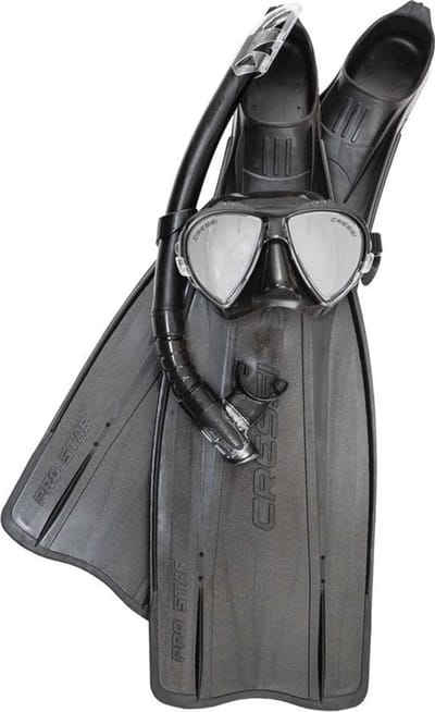 Cressi Pro Star Set Zwart EU 41-42
