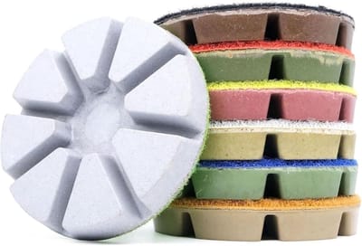 Diamant Polijstpads - Schuurschijven Set - Beton Vloer Bewerken - Hoge Efficiëntie - 7 Stuks 80mm - One Color