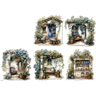 10 stuks Vintage PET Collagepapier Decoratief Scrapbooking materiaalpapier Creativiteit DIY junk journal benodigdheden