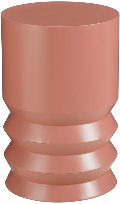 Mica Decorations Mart Bijzettafel – Bijzettafel Rond – Tafeltje – Koffietafel – Bijzet Tafel voor Woonkamer – Ook als Plantentafeltje of Plantenstandaard - Metaal – 46 x 30 cm – Oranje