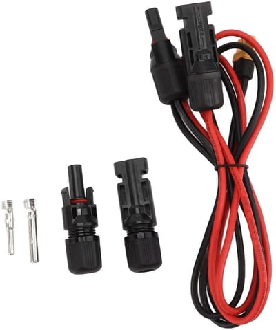 Zonnepaneel Adapterkabel - XT60 Kabel - Energie Opladen - Brede Compatibiliteit - 30-104 cm - Zwart