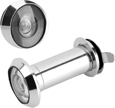 Dailygoods- Deur Kijker 220 Graden - Zware Privacy Cover - Geschikt voor Houten/Glazen/Metalen Deuren - Eenvoudige Installatie - Schokbestendig - Spionnetje