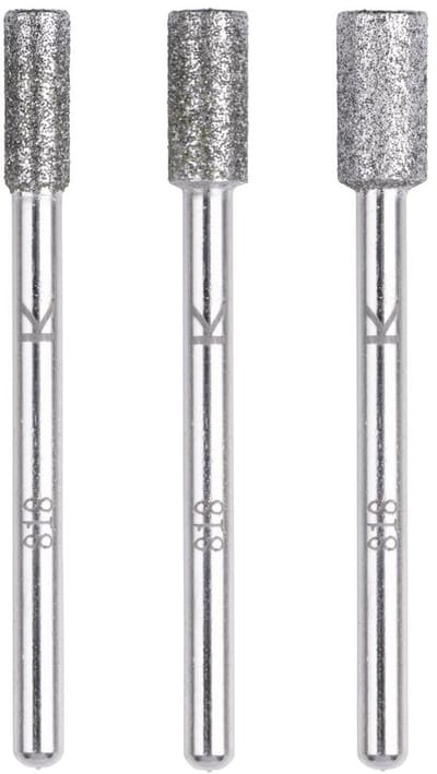 wolfcraft - Diamantslijpstift-set, cilindervormig, 3-dlg. - 5987000