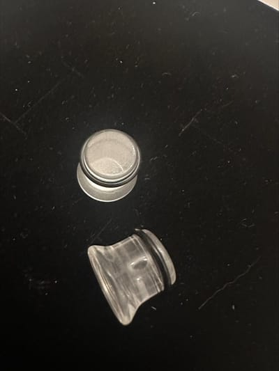 Piercing earplug hoornvormig 45G 12 mm transparant | Make up | Parfum | Moederdag | Verjaardagscadeau| Cadeautje| Valentijnsdag| Kado | sieraden | vaderdag | oorbellen | oorsieraden