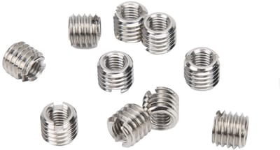 Dailygoods - Draadverminderende Moer - Zelftappende Draad Insert - Draadreparatie - M5x0.8mm M8x1.25mm - Voor Stoomturbines - 10 stuks