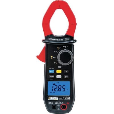 Chauvin Arnoux F203 Stroomtang Digitaal CAT III 1000 V, CAT IV 600 V Weergave (counts): 6000