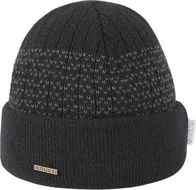 Hatland - Beanie voor heren - Wogan Windstopper - Zwart - maat Onesize