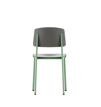 Vitra Standard SP stoel - Prouvé Blé Vert - bazalt