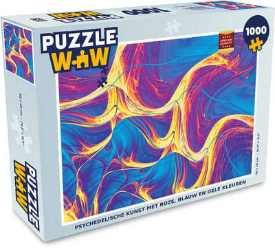 Puzzel Kunst - Golf - Psychedelisch - Legpuzzel - Puzzel 1000 stukjes volwassenen