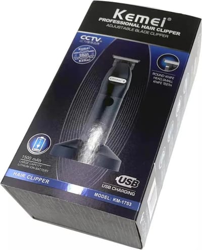 Kemei Tondeuse - KM 1753 - Draadloze Tondeuse - Professionele tondeuse - Haren Millimeteren - Contouren - Haren Scheren - Kapper Tondeuse - Kapper Kwaliteit - Baard Trimmer - Haar Trimmer - Beard and Hair Trimmer