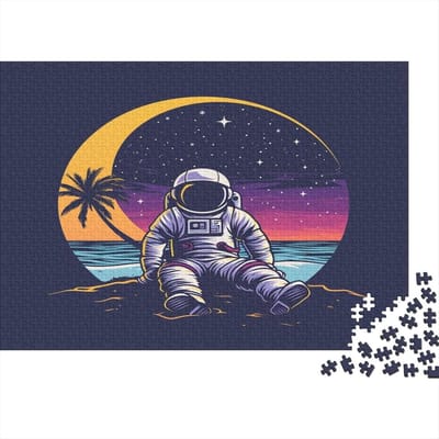 Astronaut Puzzel - 1000 Stukjes - Educatief Spel - Hoge Kwaliteit Karton - 75 x 50 cm - Ruimte Thema