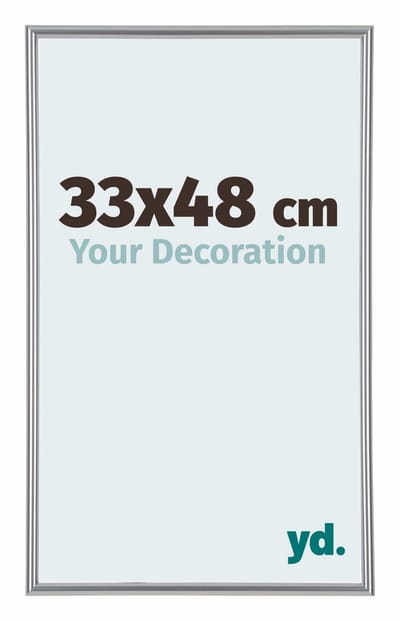 Your Decoration - Puzzellijst 33x48 cm - Zilver Hoogglans - Puzzellijst 500-1000 stukjes - Kunststof Fotolijst - Annecy