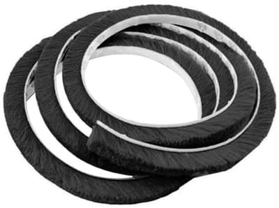 Zelfklevende Borstelafdichting - 10 m Tochtstrip voor Deuren en Ramen (9 x 23 mm)