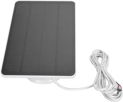 Zonnepaneel Deurbel - Camera oplader - Continu opladen - IP66 waterdicht - 10W 3.5m kabel - Zwart