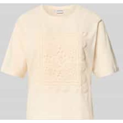 Regular fit t-shirt van puur katoen model 'T066-BFCrochet'