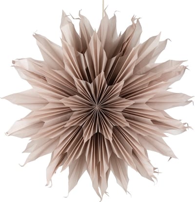 Kerstster sun 100cm roze met pendel